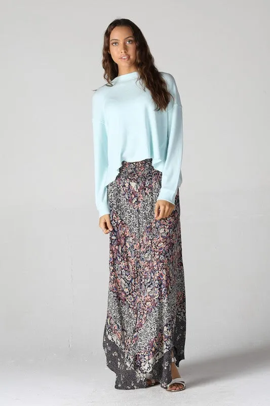 GABRIELLE PRINTED MAXI SKIRT