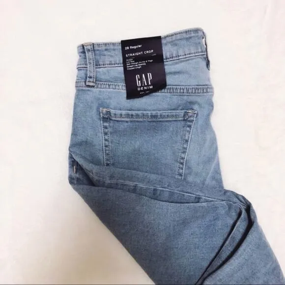 GAP Low Rise Straight Crop Jeans