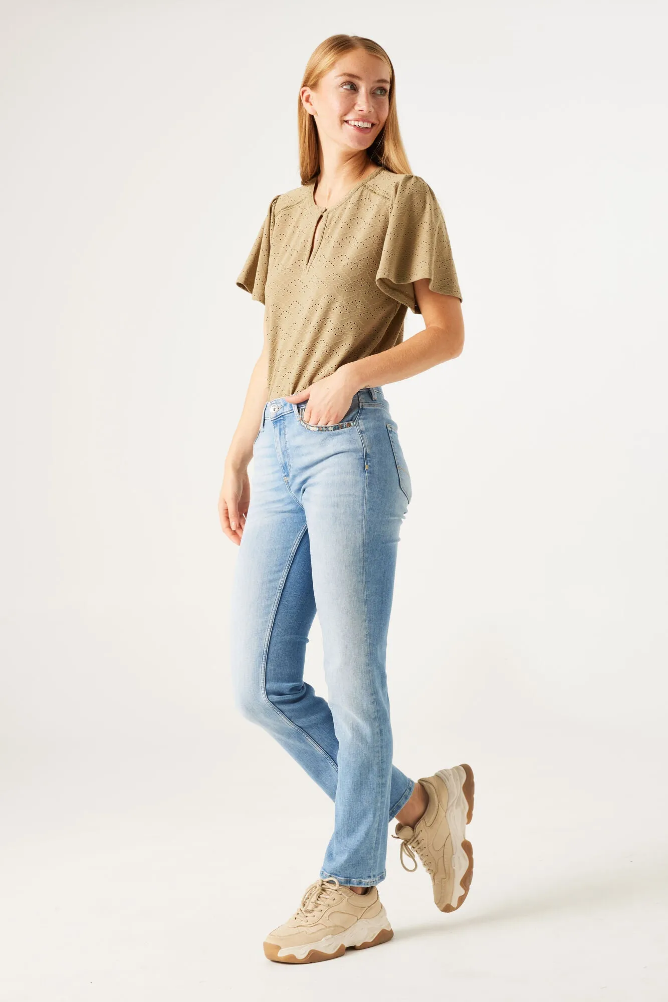 Garcia Celia Straight Jeans - Light Wash
