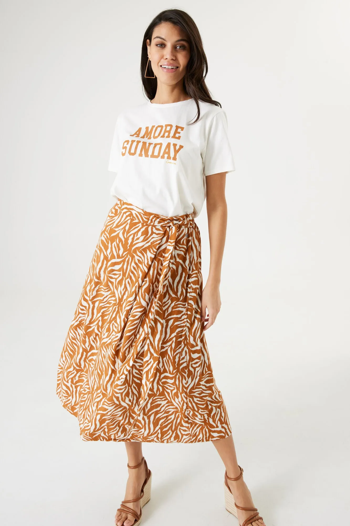 Garcia Midi Skirt - Roasted Pecan