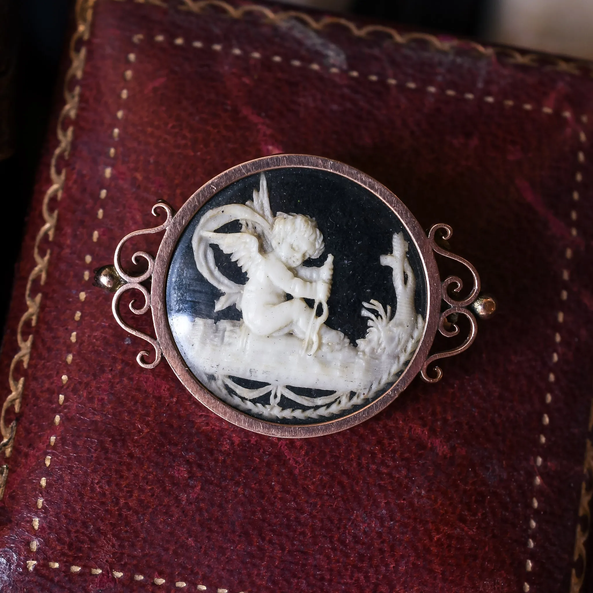 Georgian "Cupid Escaping By Sea" Brooch