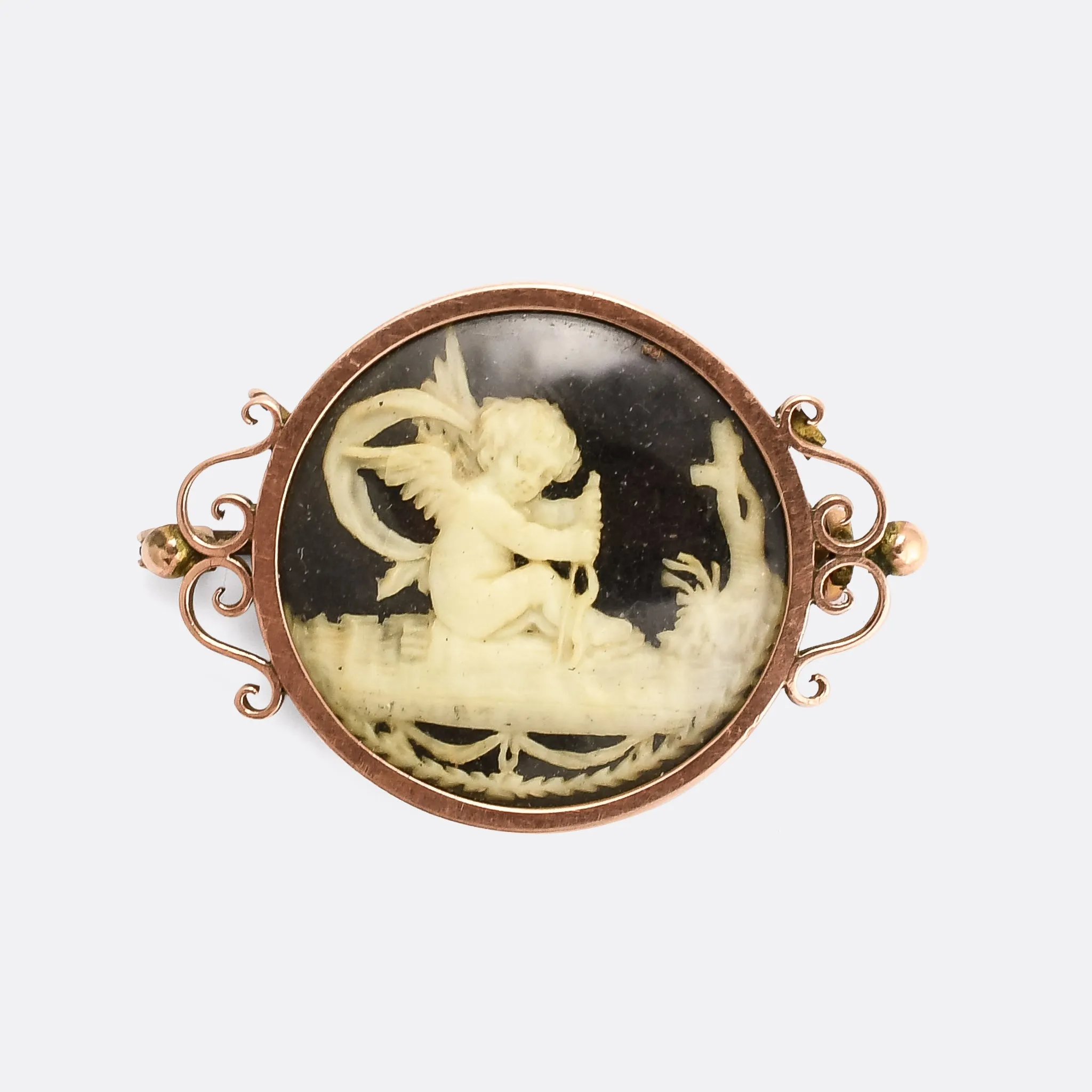 Georgian "Cupid Escaping By Sea" Brooch