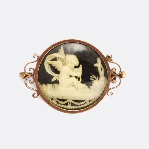 Georgian "Cupid Escaping By Sea" Brooch