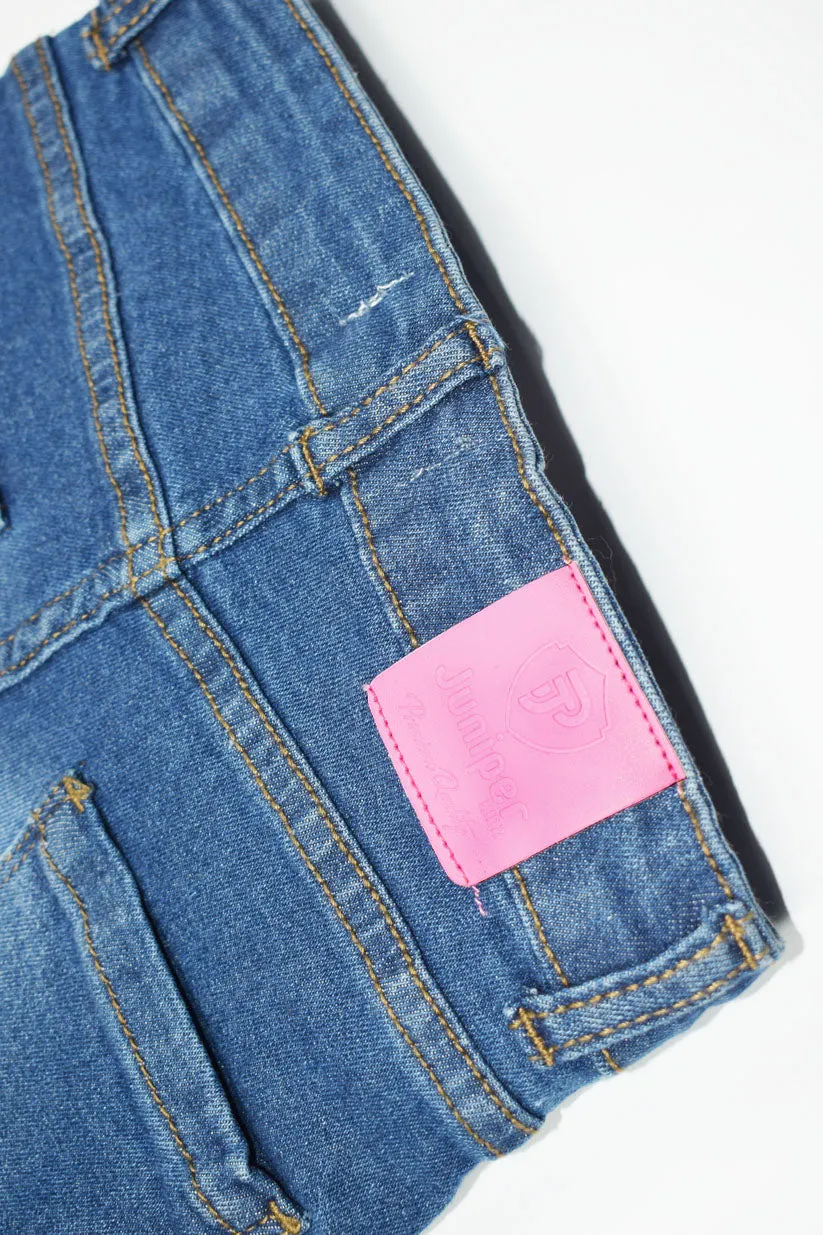 GIRLS JEANS - MID BLUE