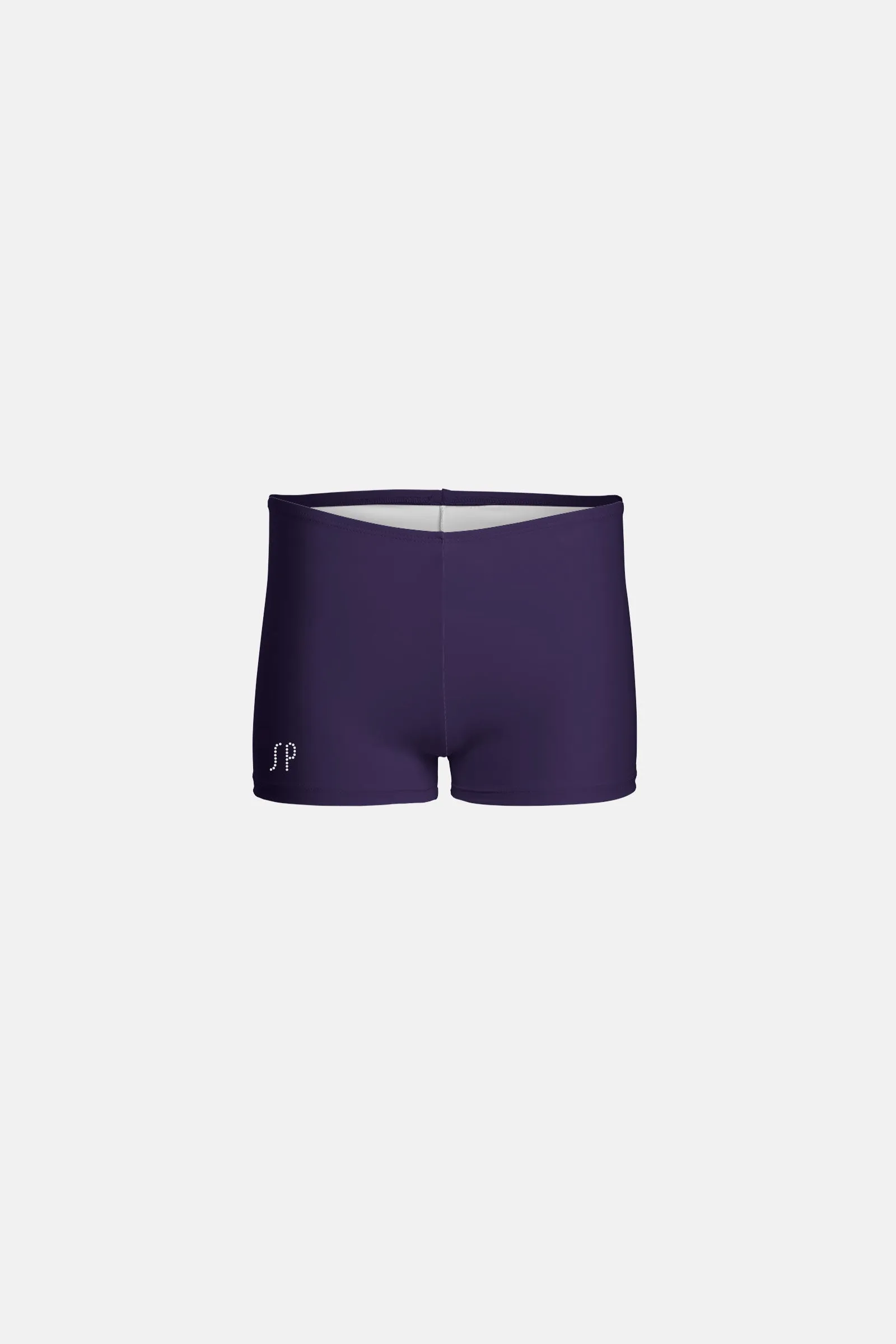 Girls Navy Lycra Shorts - High Waisted