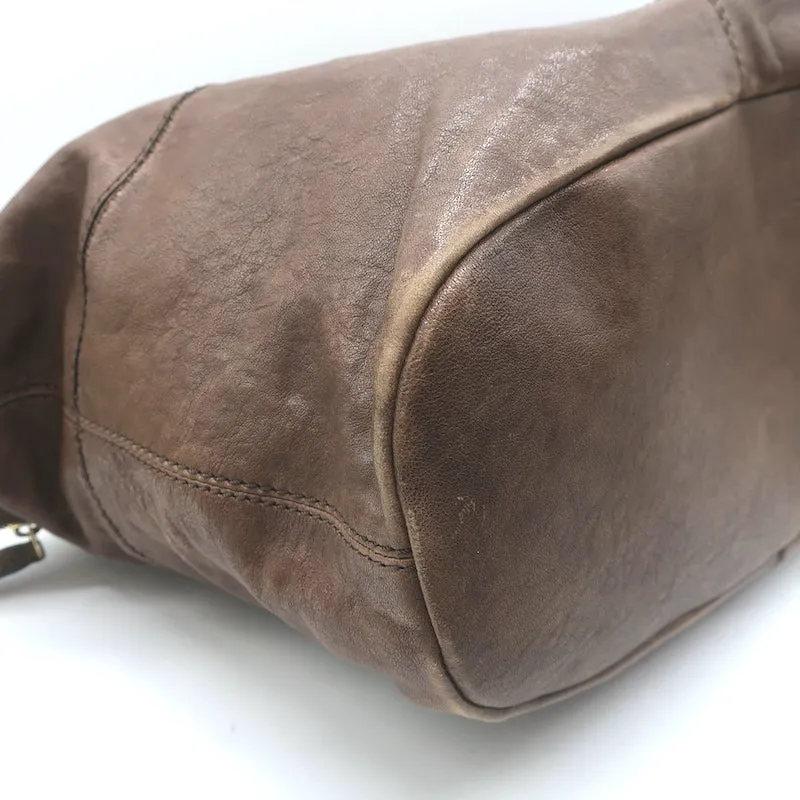 Givenchy Medium Studded Nightingale Bag Brown Leather Satchel