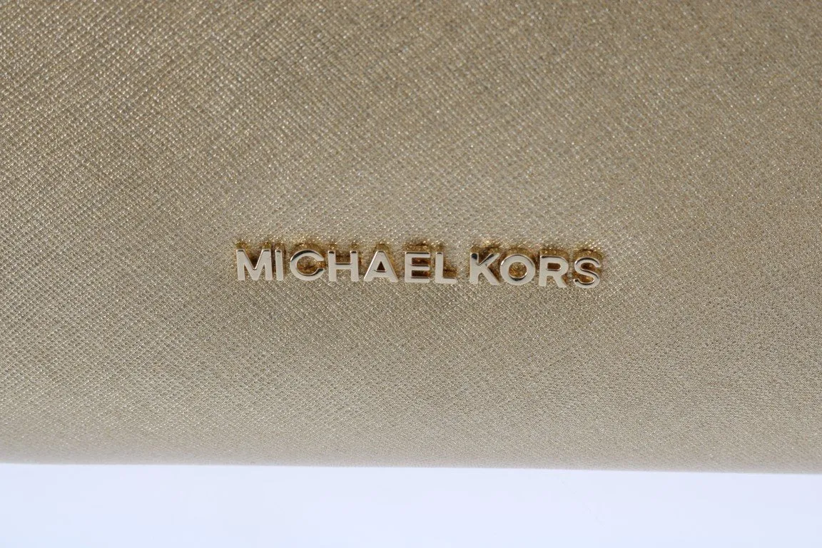 Gold SOFIA Leather Satchel Bag