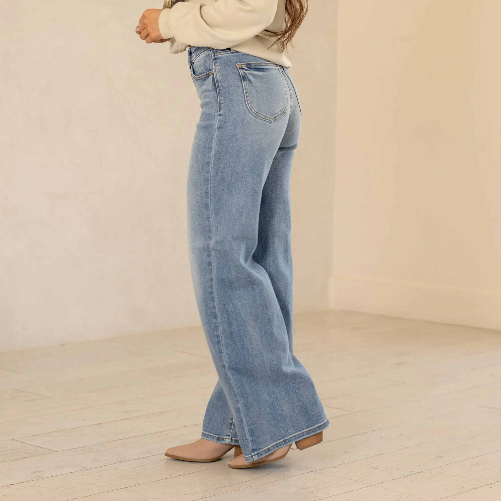 Golden Hour High Rise Retro Wide Leg Regular & Plus Sizes