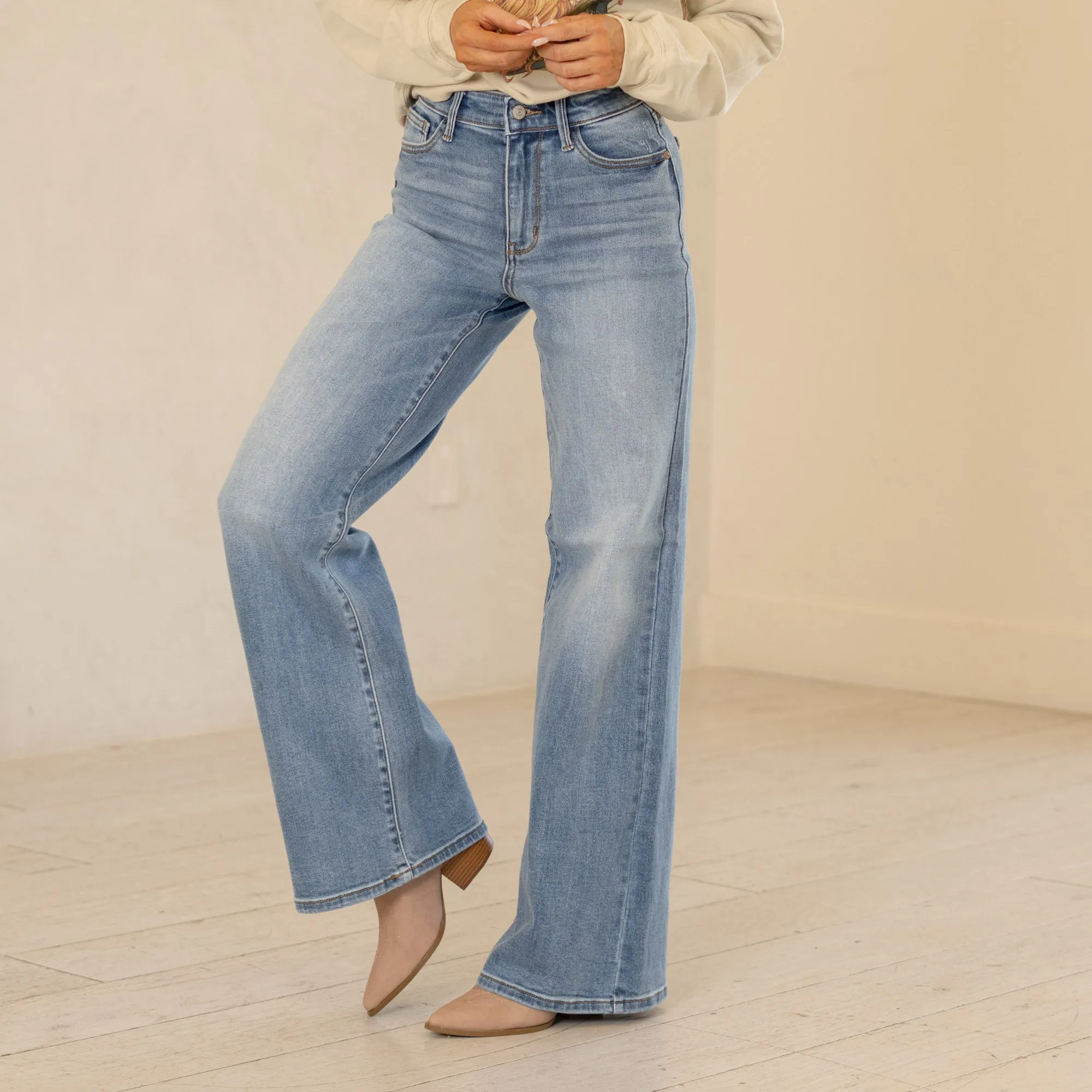 Golden Hour High Rise Retro Wide Leg Regular & Plus Sizes