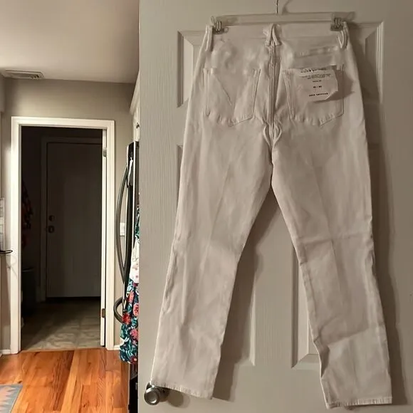 GOOD AMERICAN Good Classic High Waist Slim Jeans White