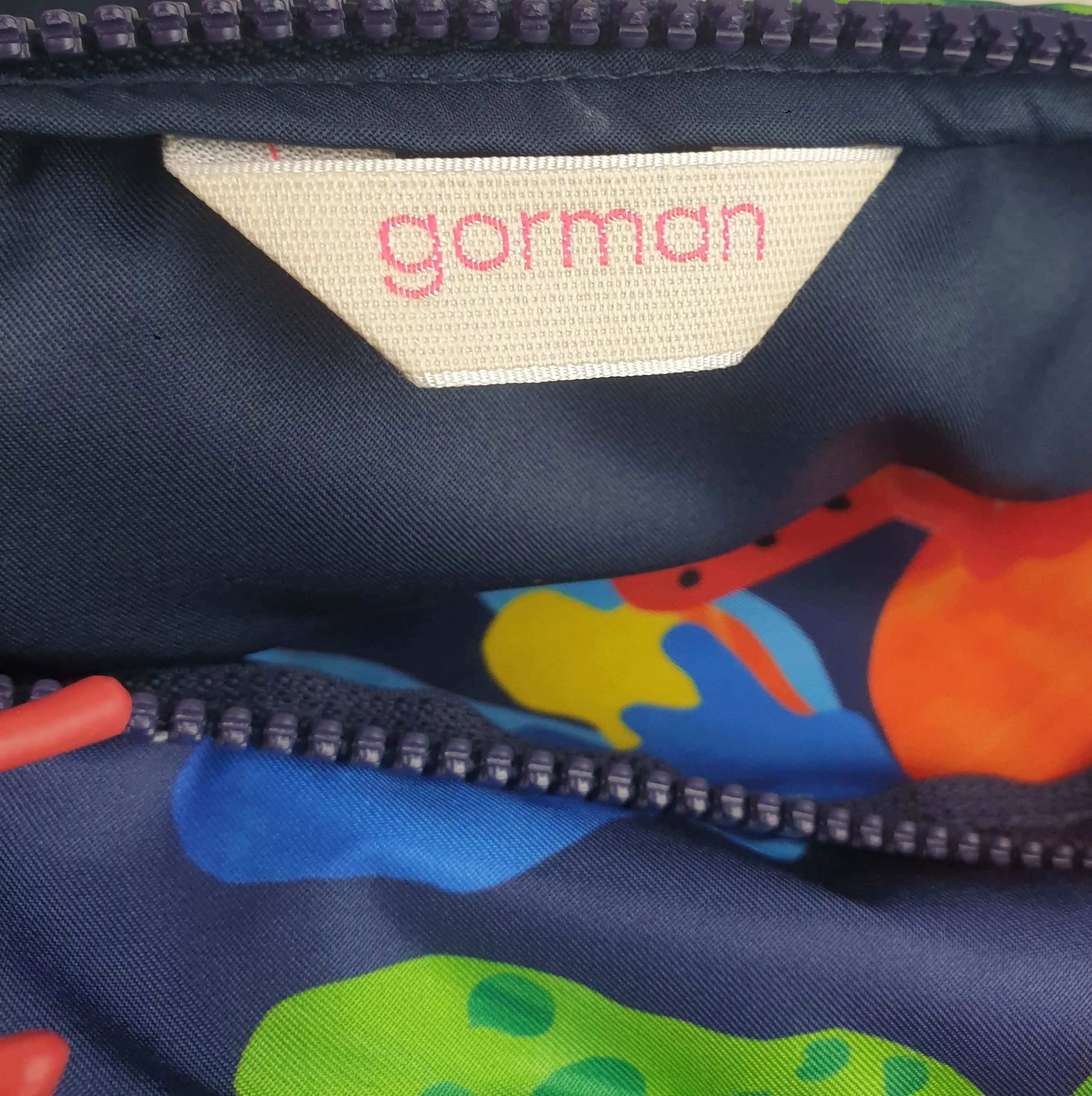 Gorman blue-based floral adjustable small bag