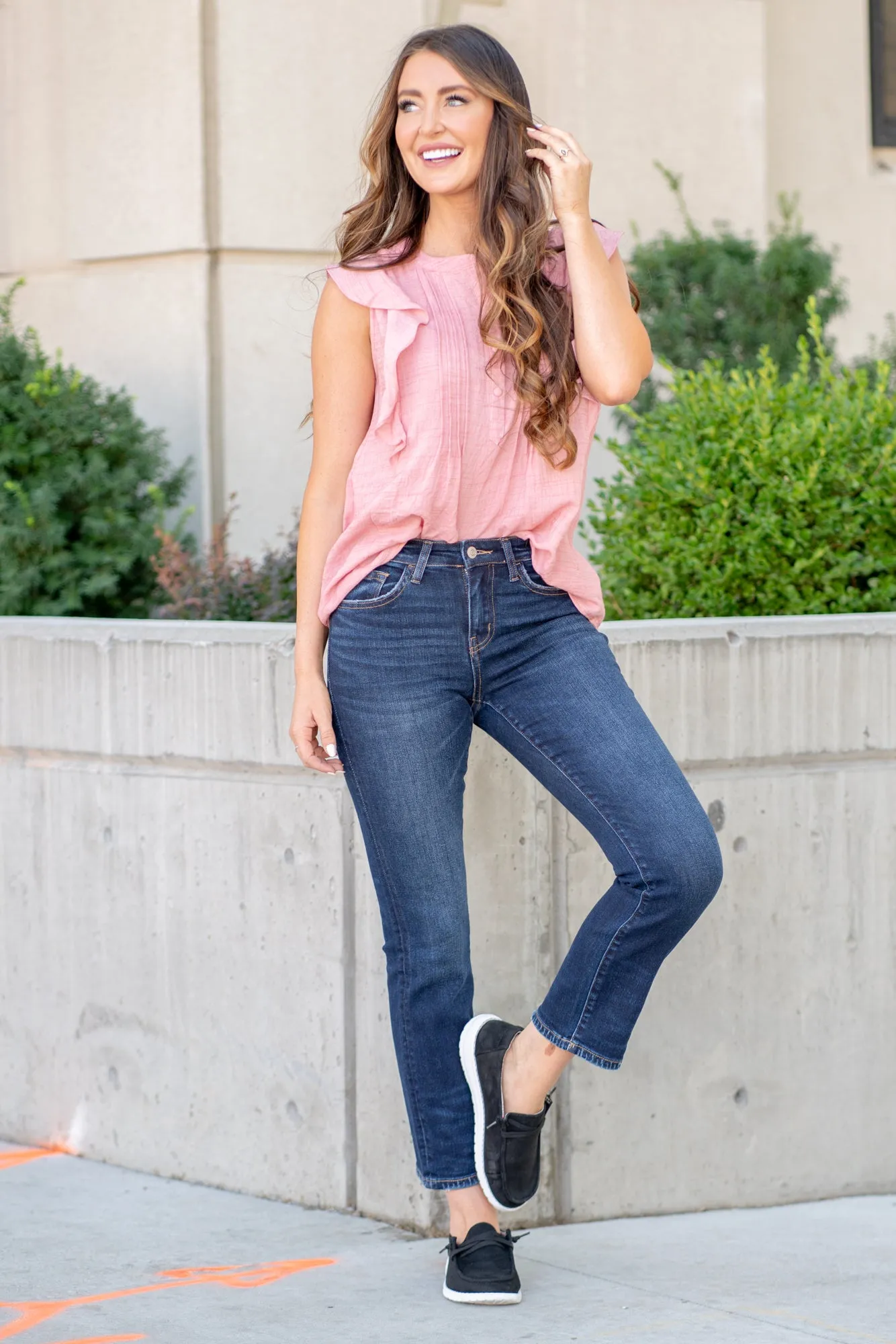 Great Mid Rise Slim Straight Leg