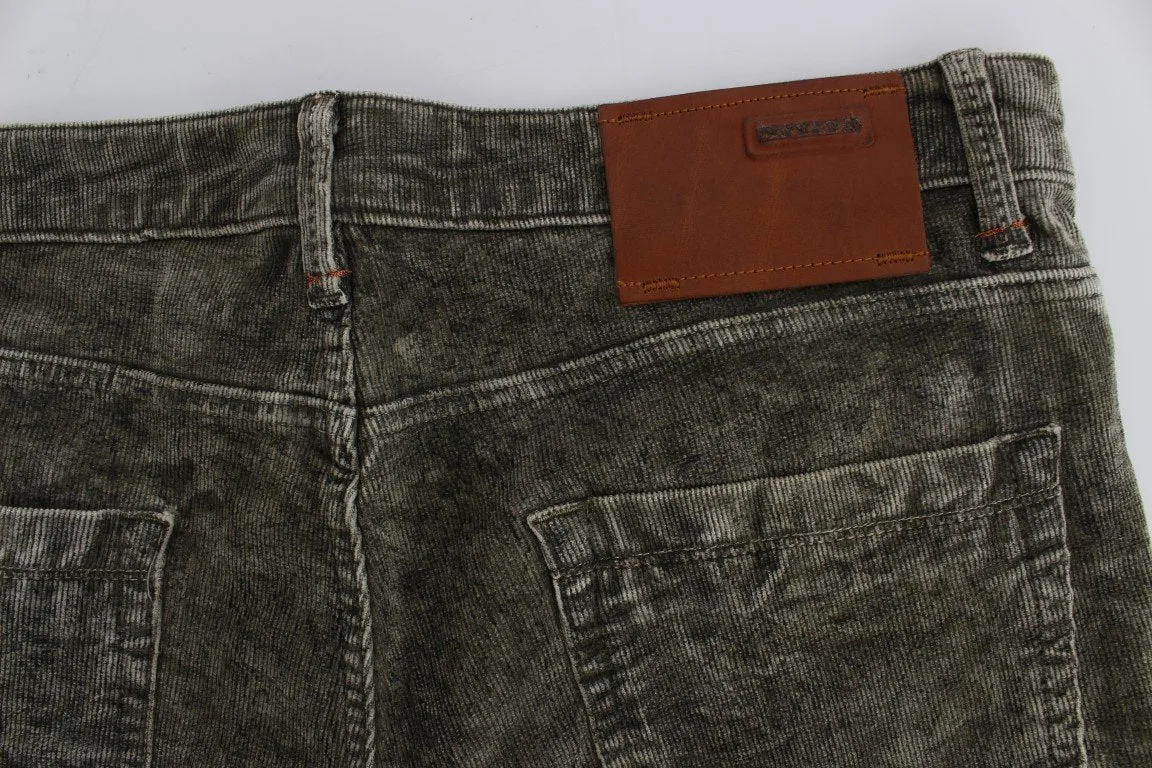 Green Wash Cotton Stretch Slim Fit Jeans