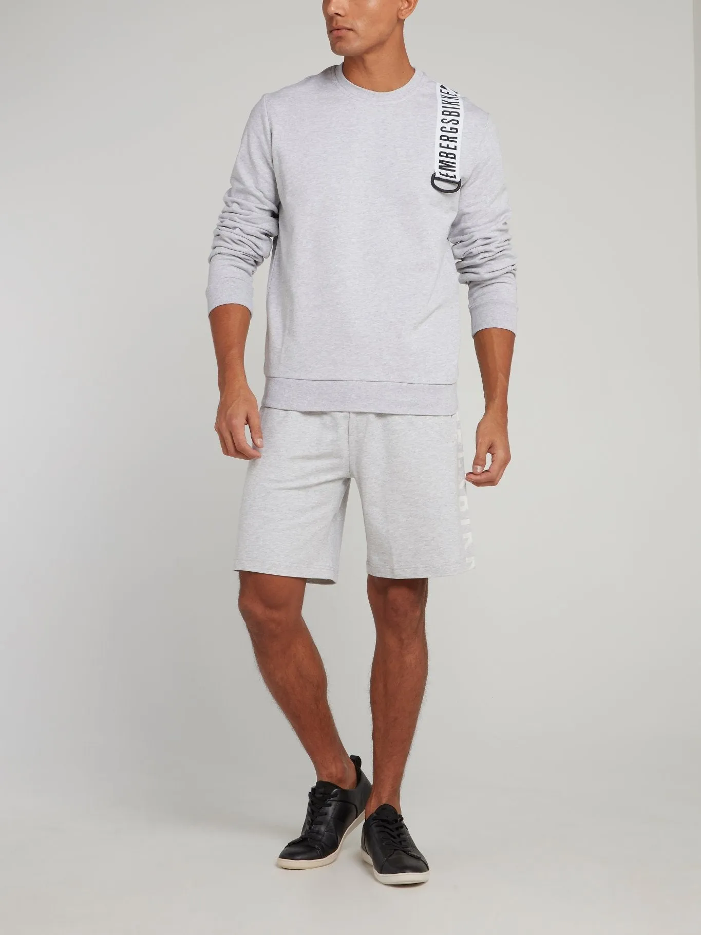 Grey Logo Strap Sweatshirt
