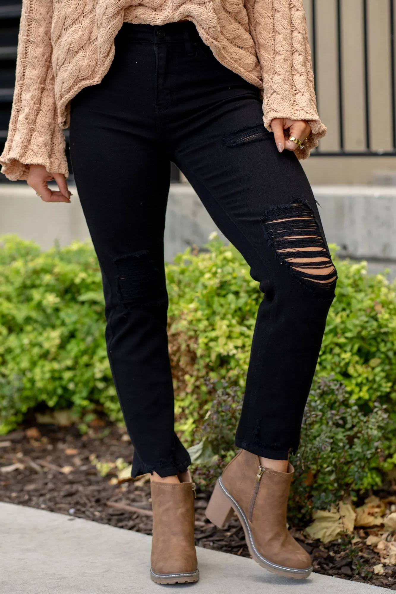 Haven Ultra High Rise Slim Straight Leg