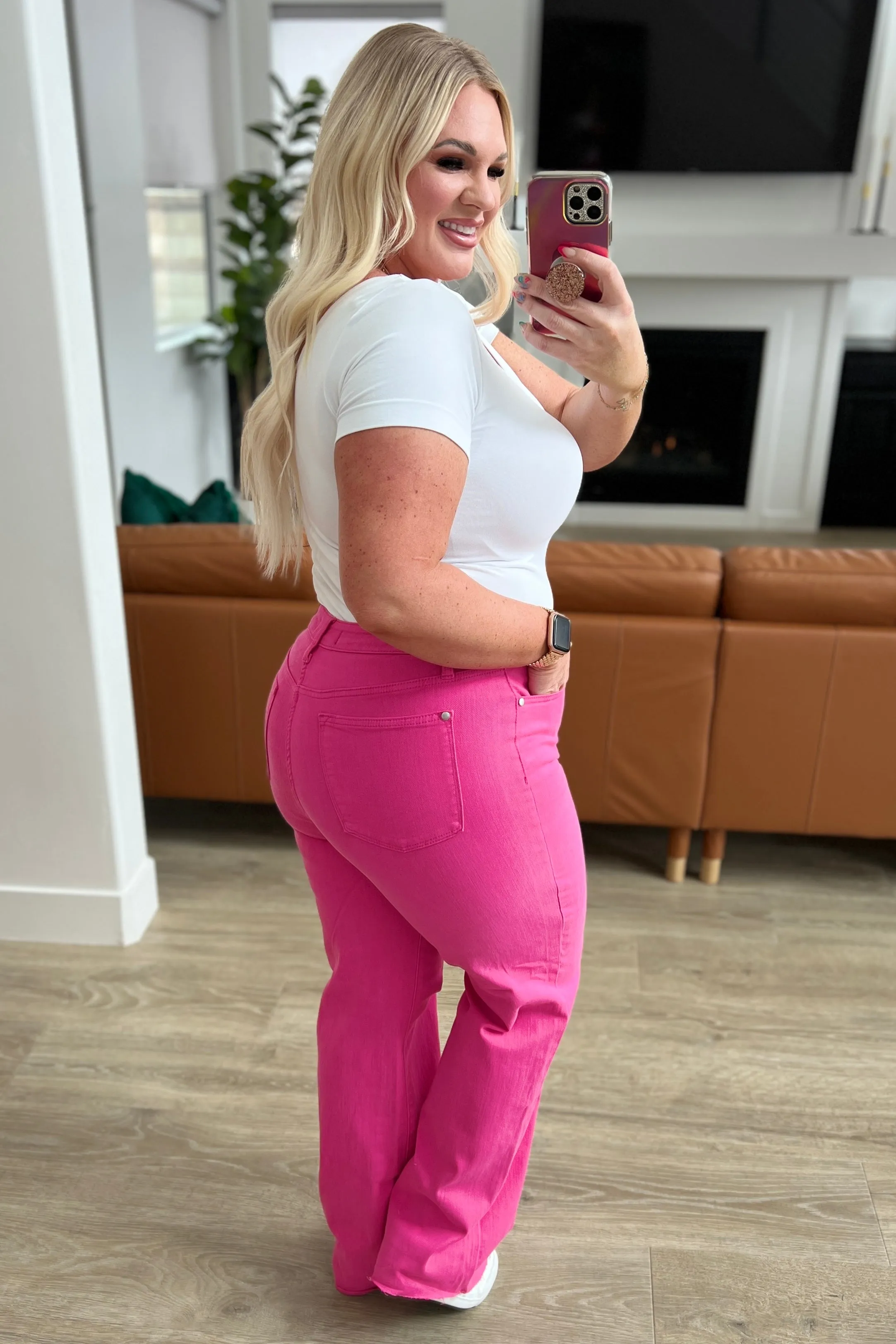 Hazel Blues® |  Barbara High Rise Garment Dyed 90's Straight Jeans