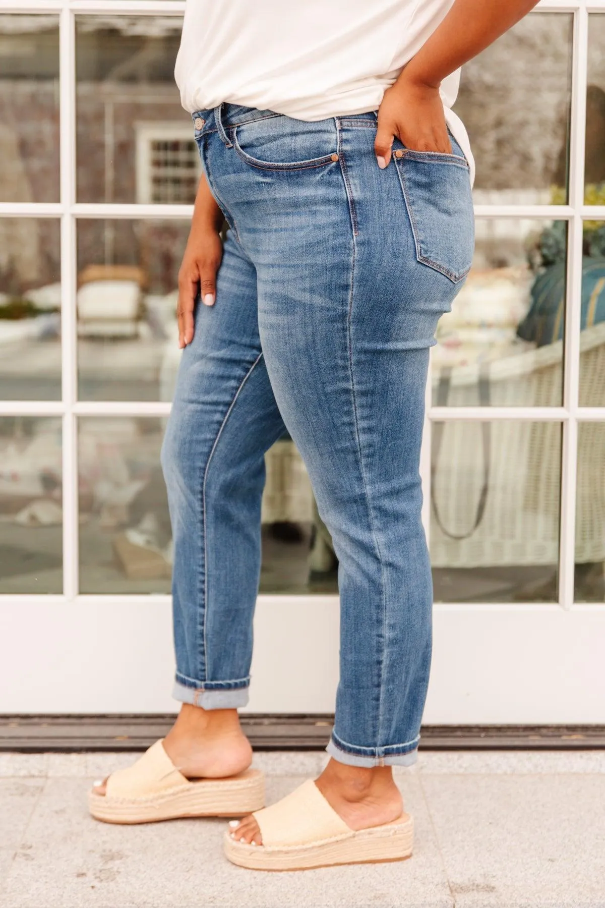 Hazel Blues® | High Waist Slim Fit Jeans