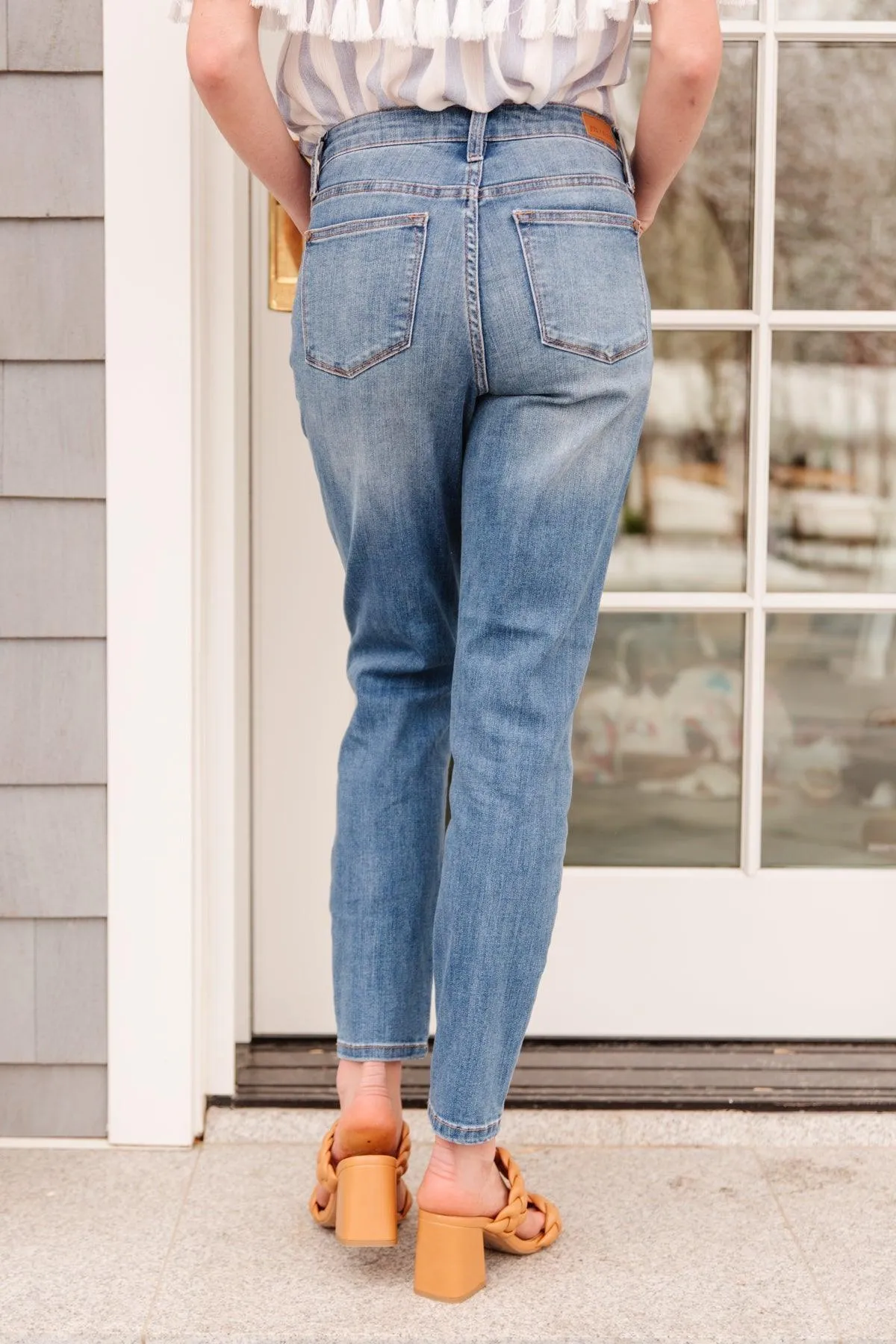 Hazel Blues® | High Waist Slim Fit Jeans