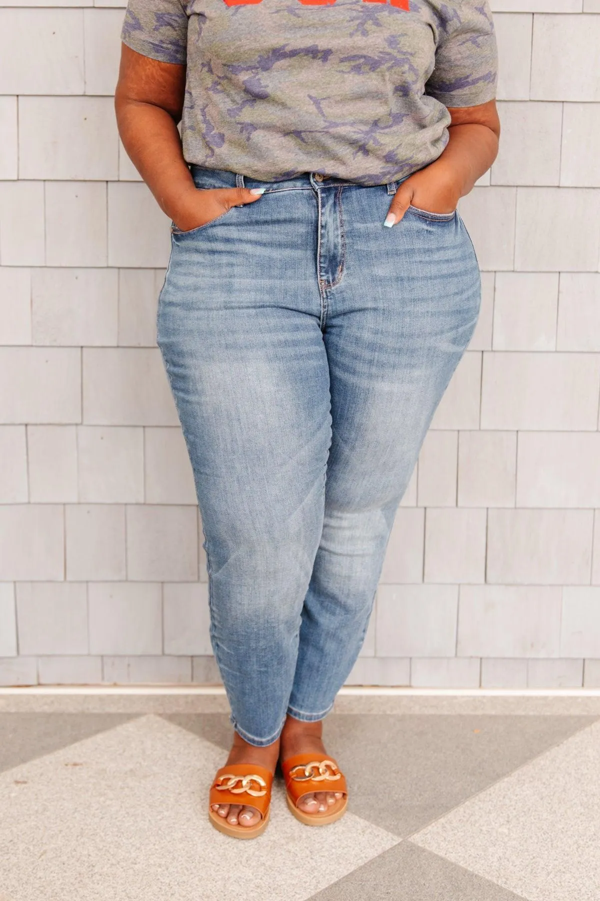 Hazel Blues® | High Waist Slim Fit Jeans