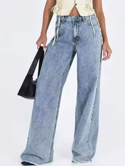 Hazel Blues® |  Wide Leg Jeans with Pockets