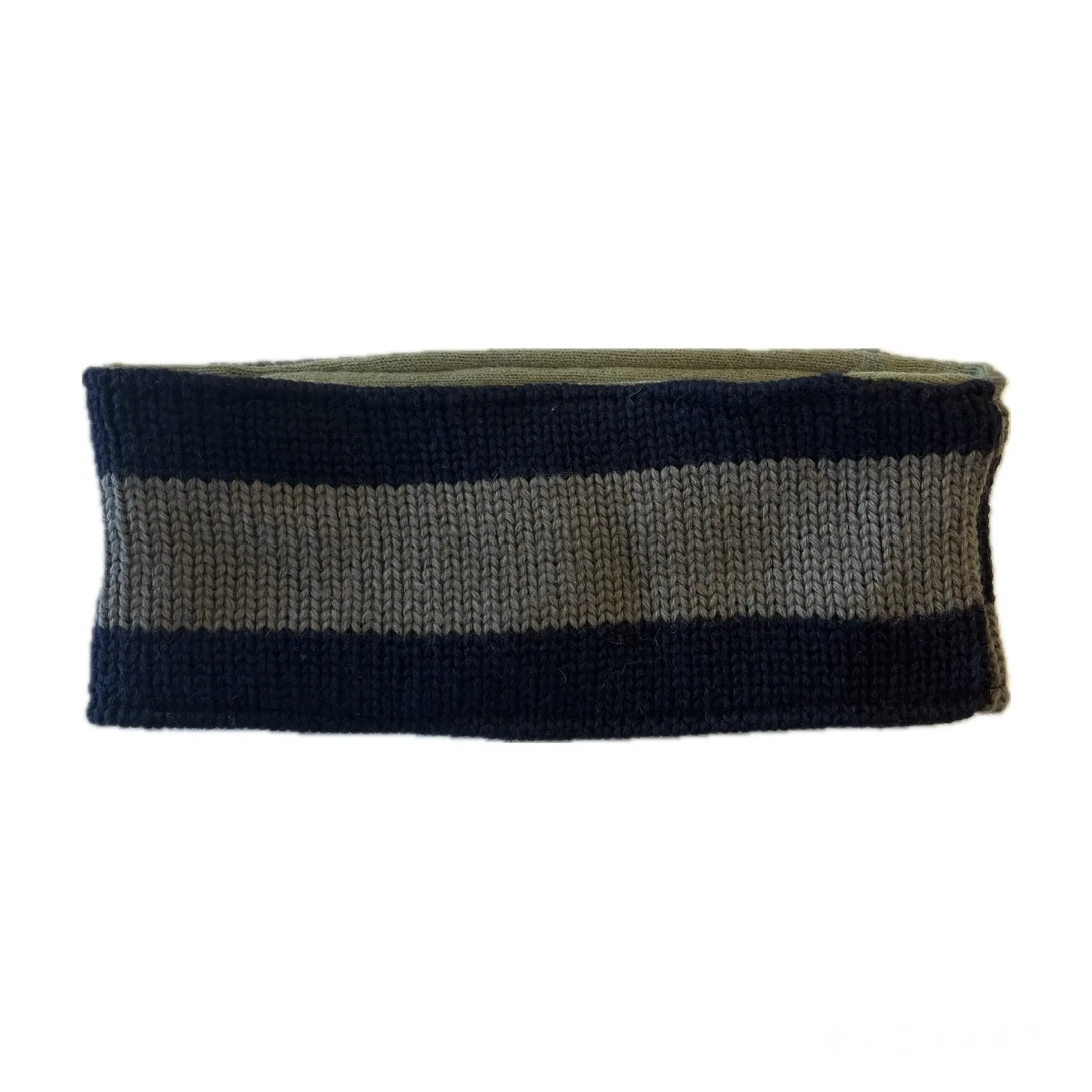 Headband - Grey & Blue Stripe - 033