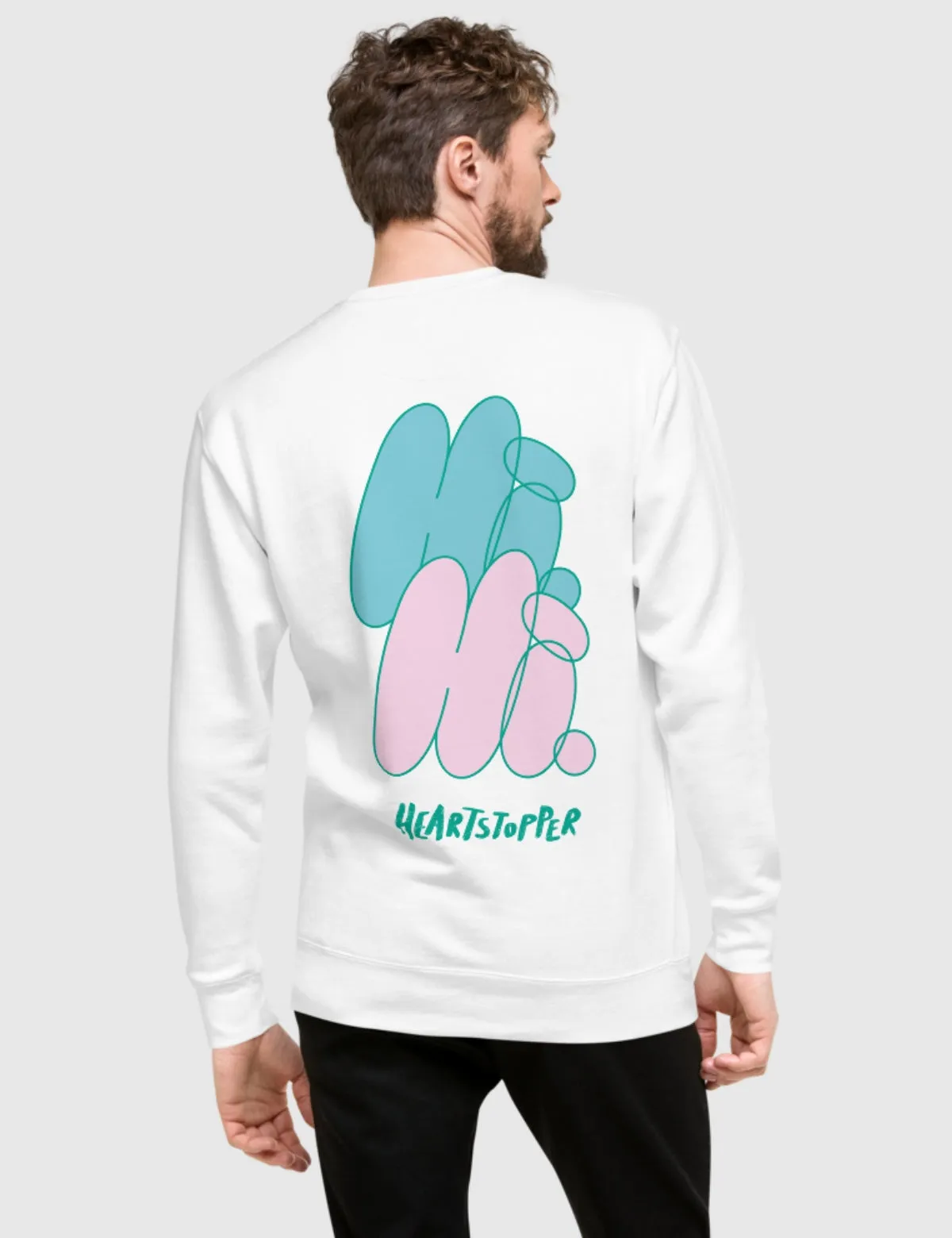 Heartstopper Unisex Premium Sweatshirt [White]