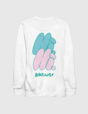 Heartstopper Unisex Premium Sweatshirt [White]
