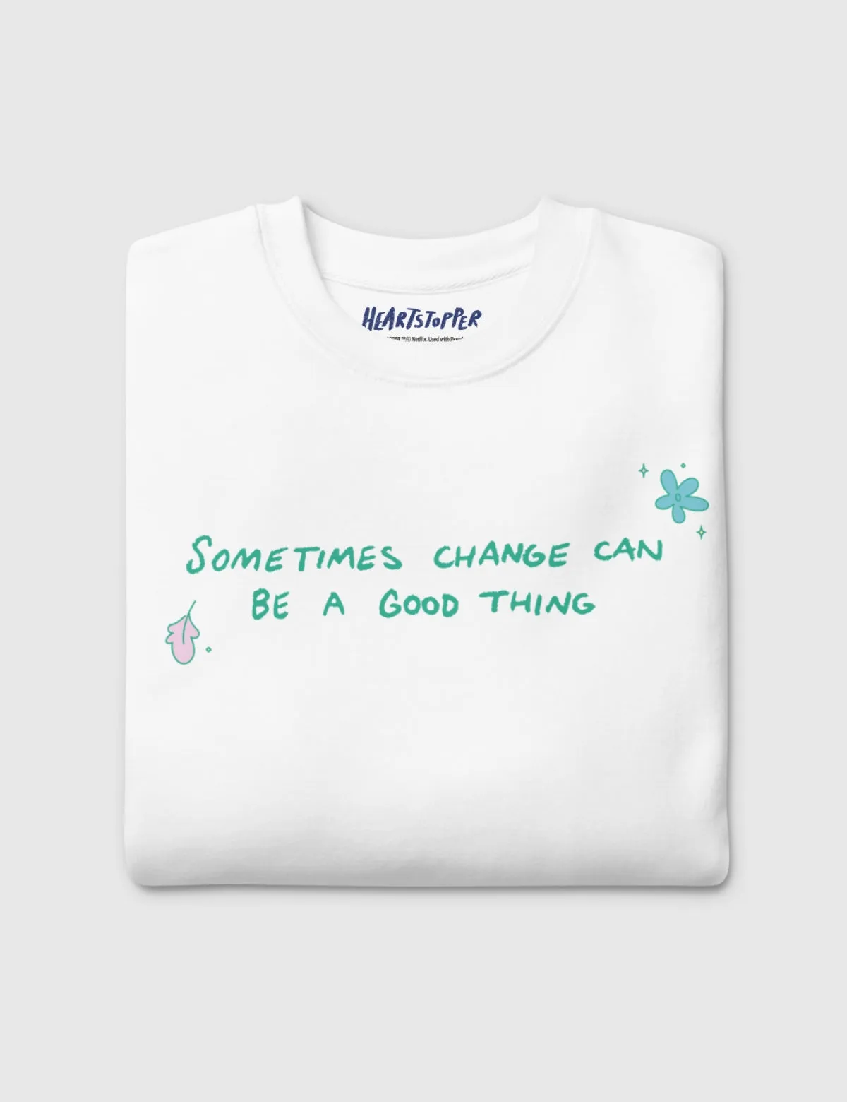 Heartstopper Unisex Premium Sweatshirt [White]