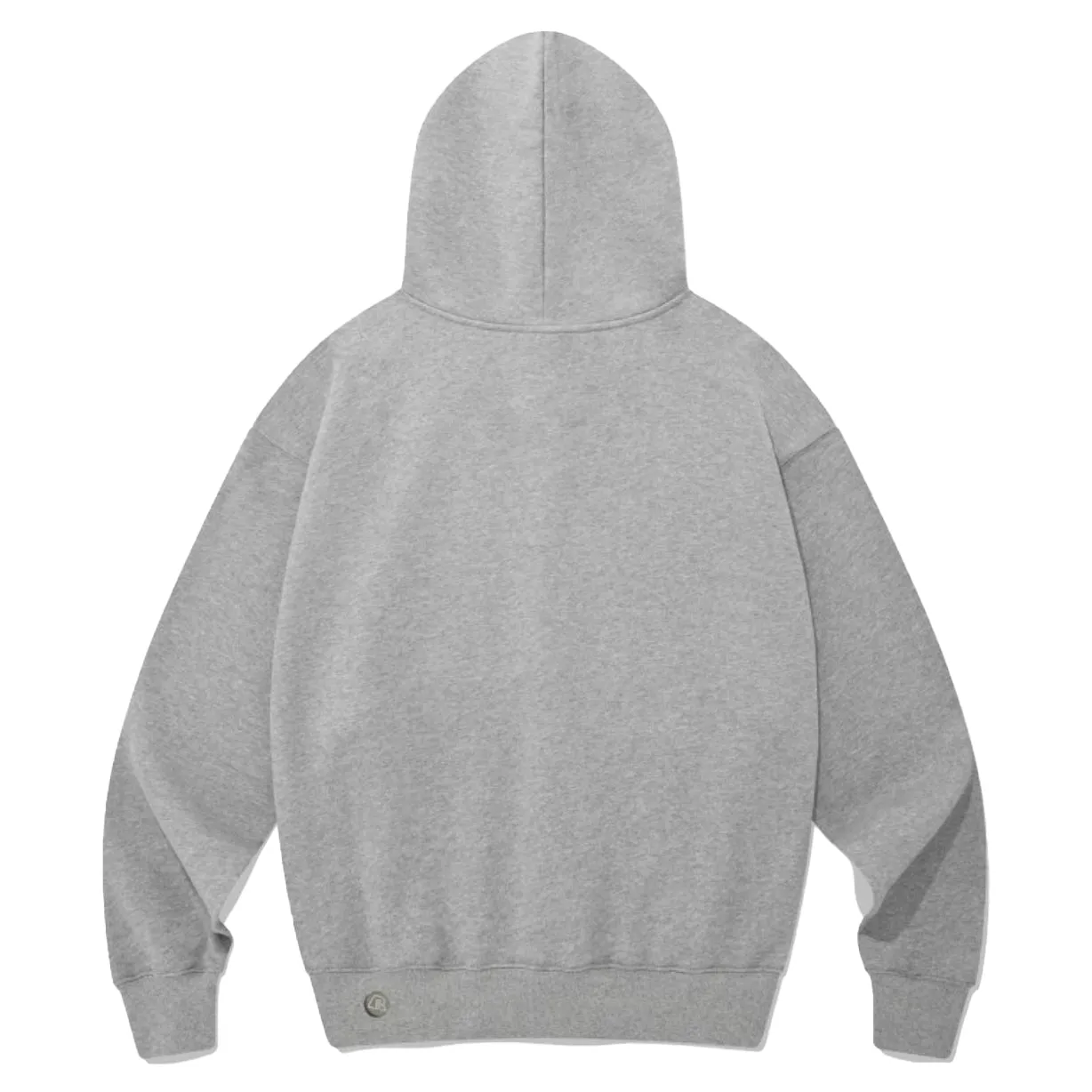Heavy Grey Cat Badge Hoodie