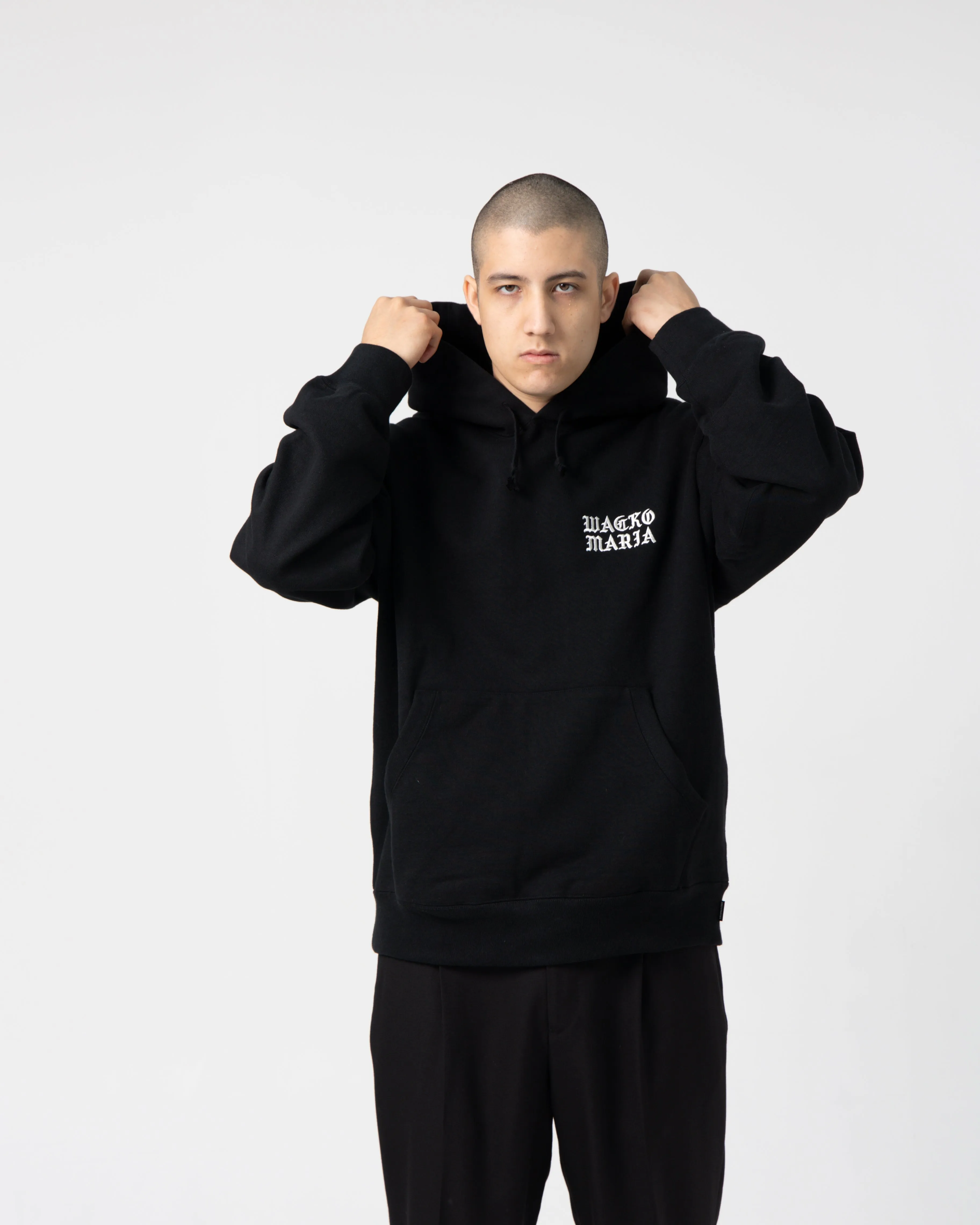 Heavy Weight Pullover Hooded Sweat | Black
