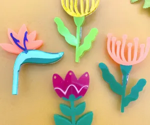 Heritage Flower Brooches