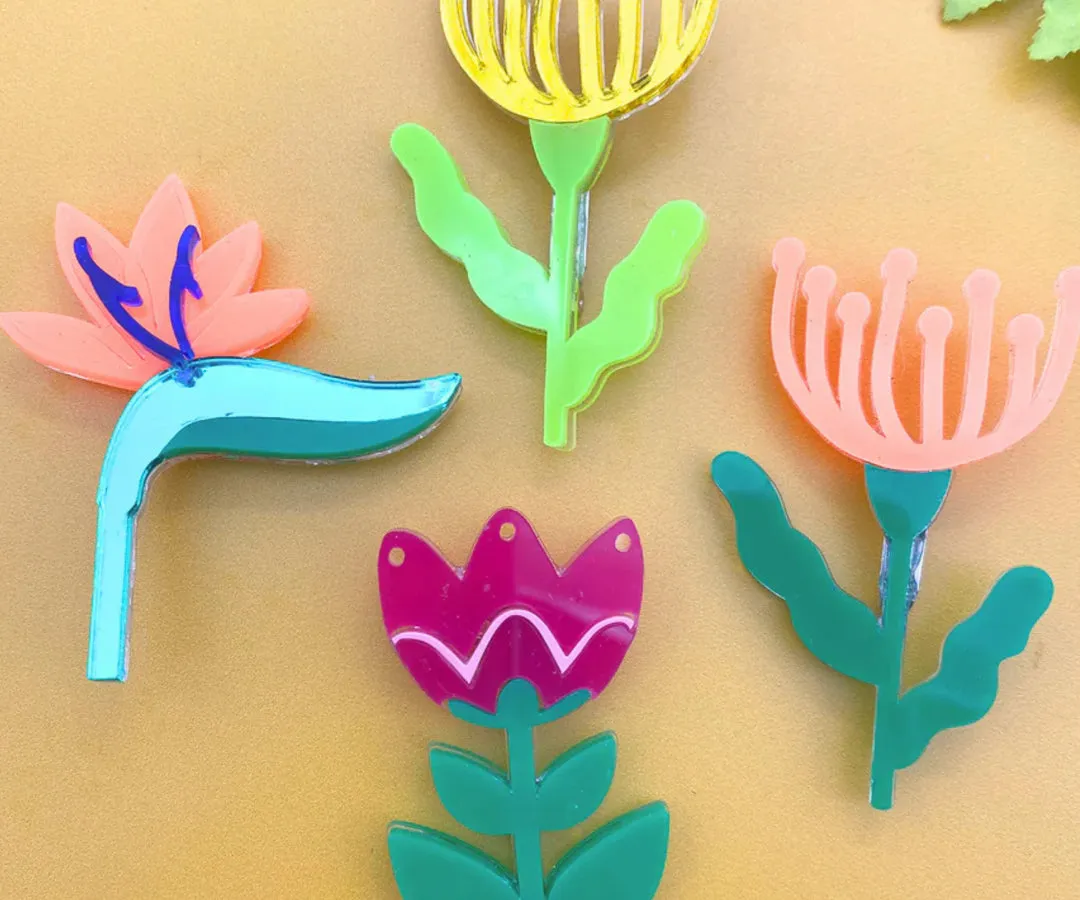 Heritage Flower Brooches
