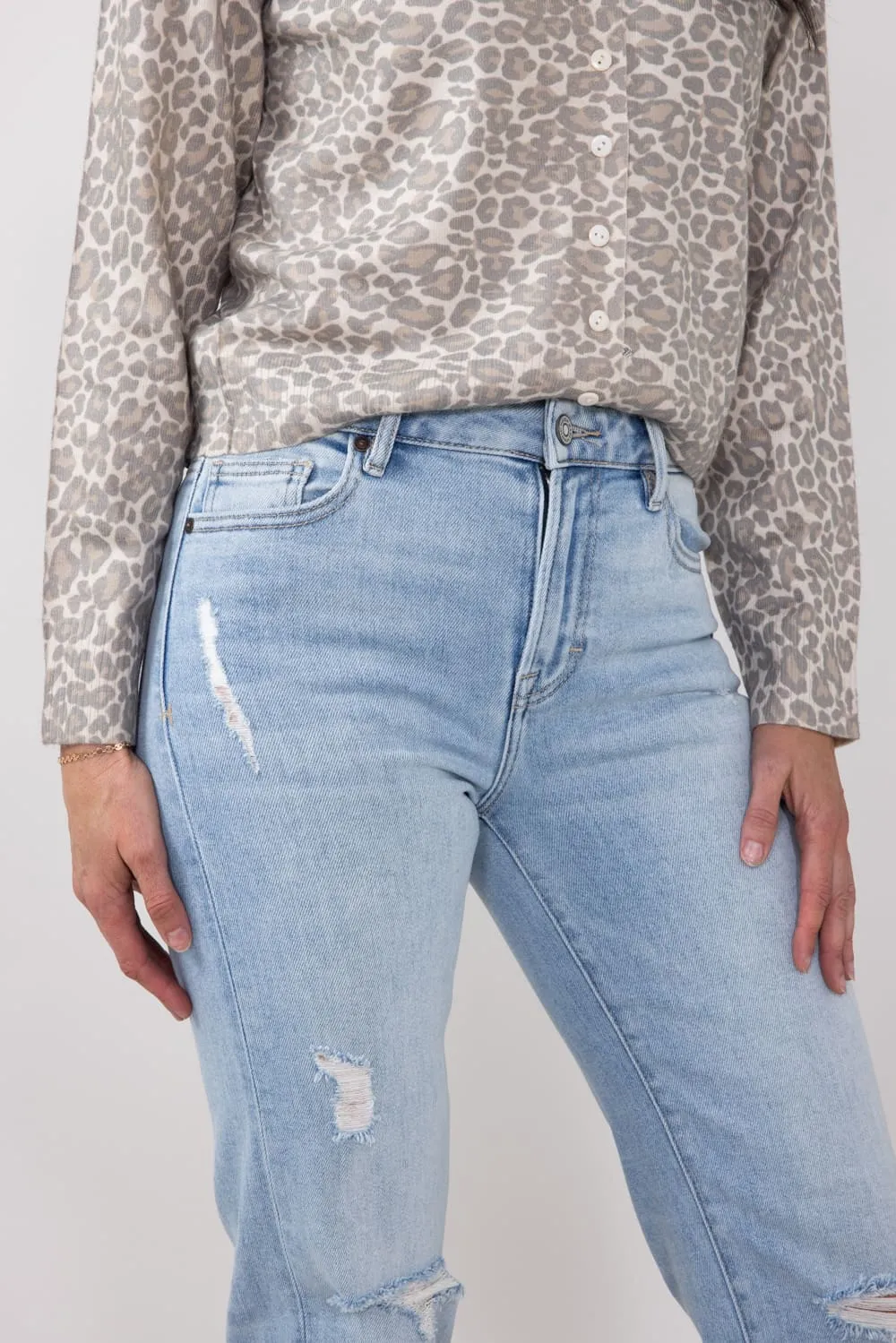 Hidden High Rise Tracey Straight Leg Jeans for Women | HD1519ST-LT