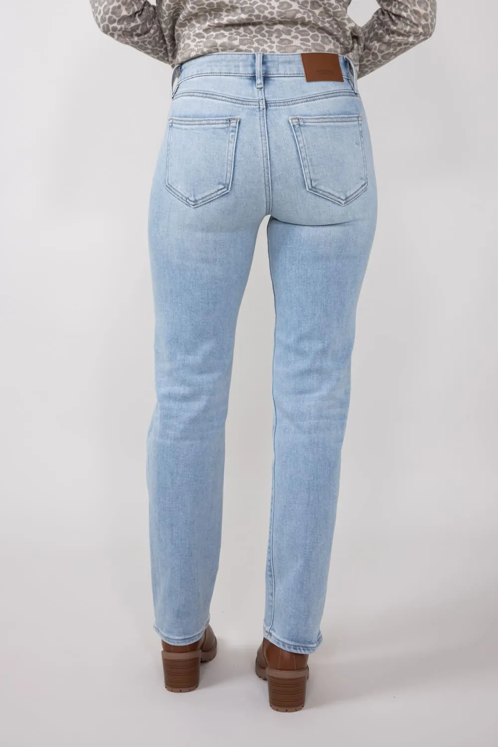 Hidden High Rise Tracey Straight Leg Jeans for Women | HD1519ST-LT