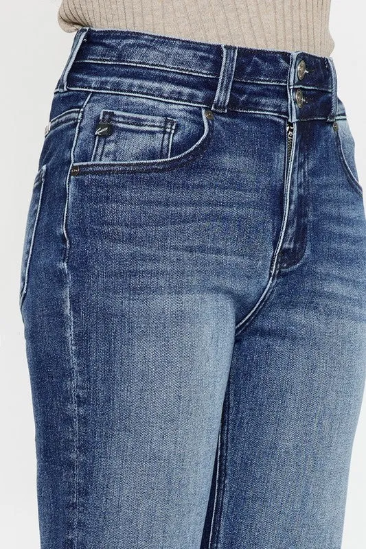 High Rise Wide Leg Flare Jeans