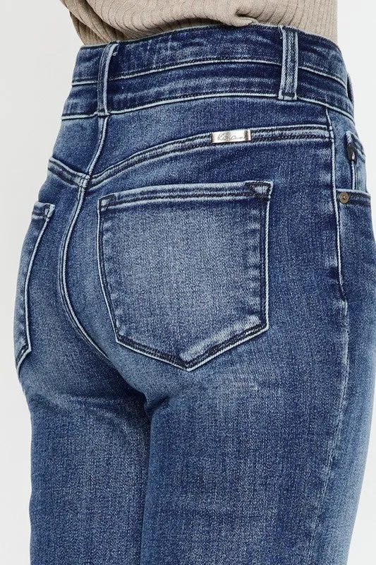 High Rise Wide Leg Flare Jeans