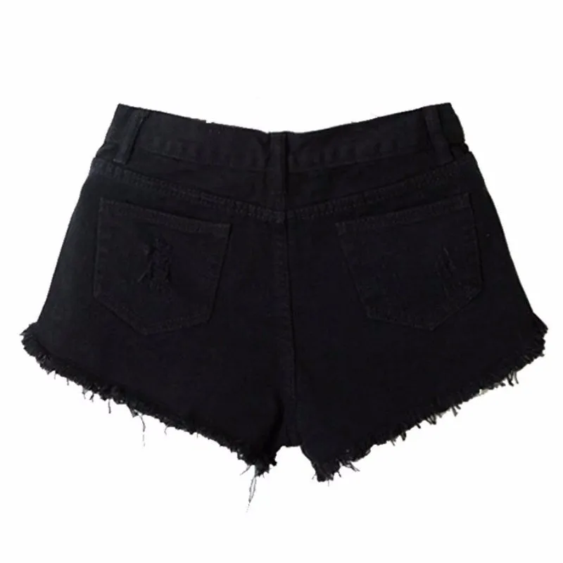 High Waist Denim Shorts Slim Fit outfit