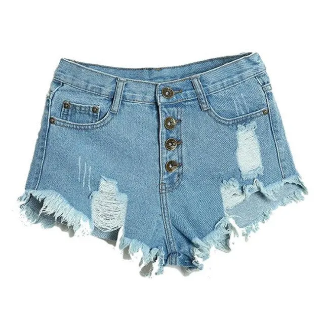 High Waist Denim Shorts Slim Fit outfit