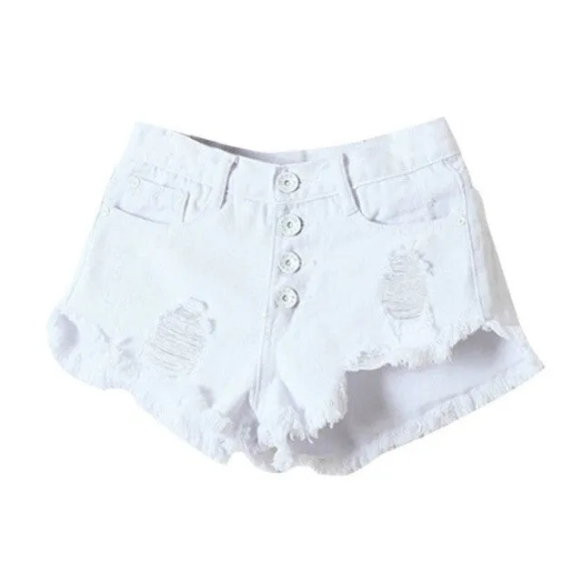 High Waist Denim Shorts Slim Fit outfit