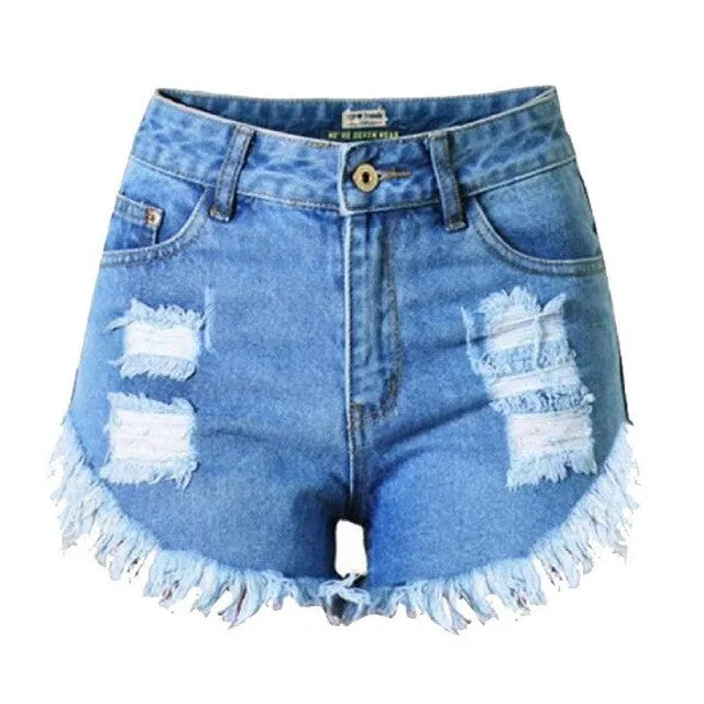 High Waist Denim Shorts Slim Fit outfit