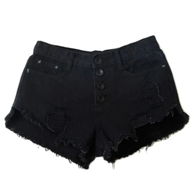 High Waist Denim Shorts Slim Fit outfit