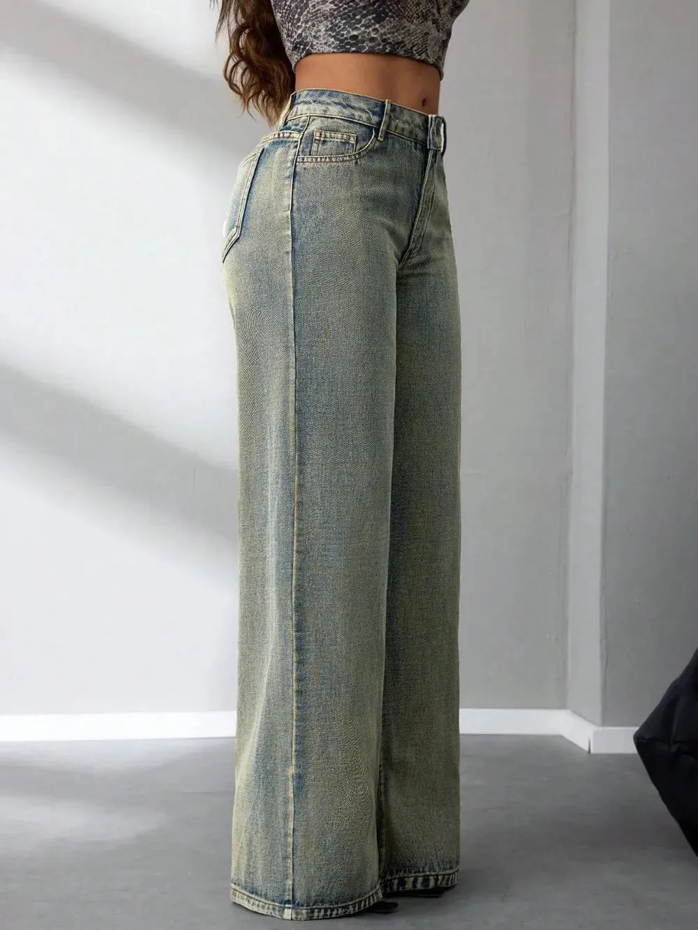 High Waist Wide Leg Jeans