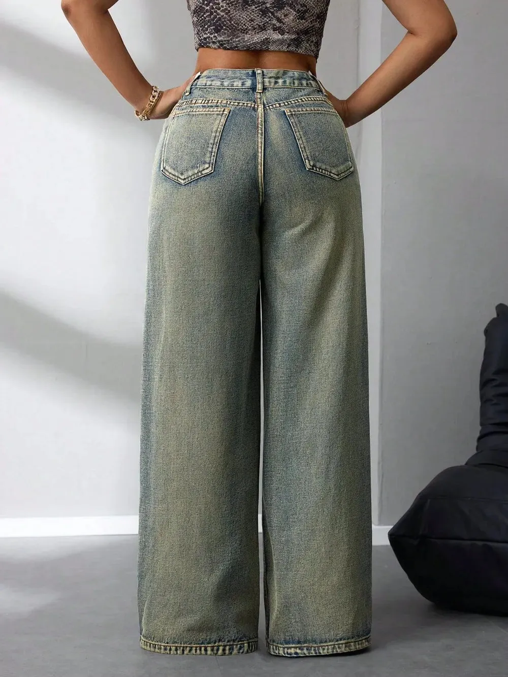 High Waist Wide Leg Jeans