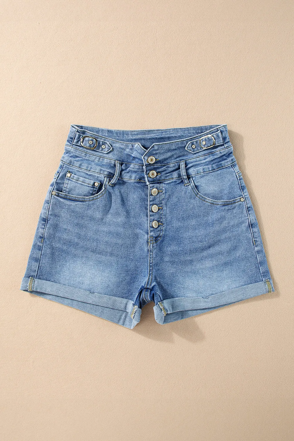 High Waisted Denim Shorts