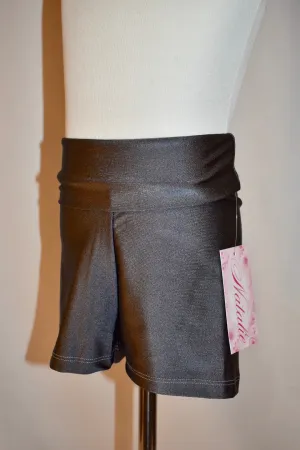 High Waisted Titanium Dance Shorts