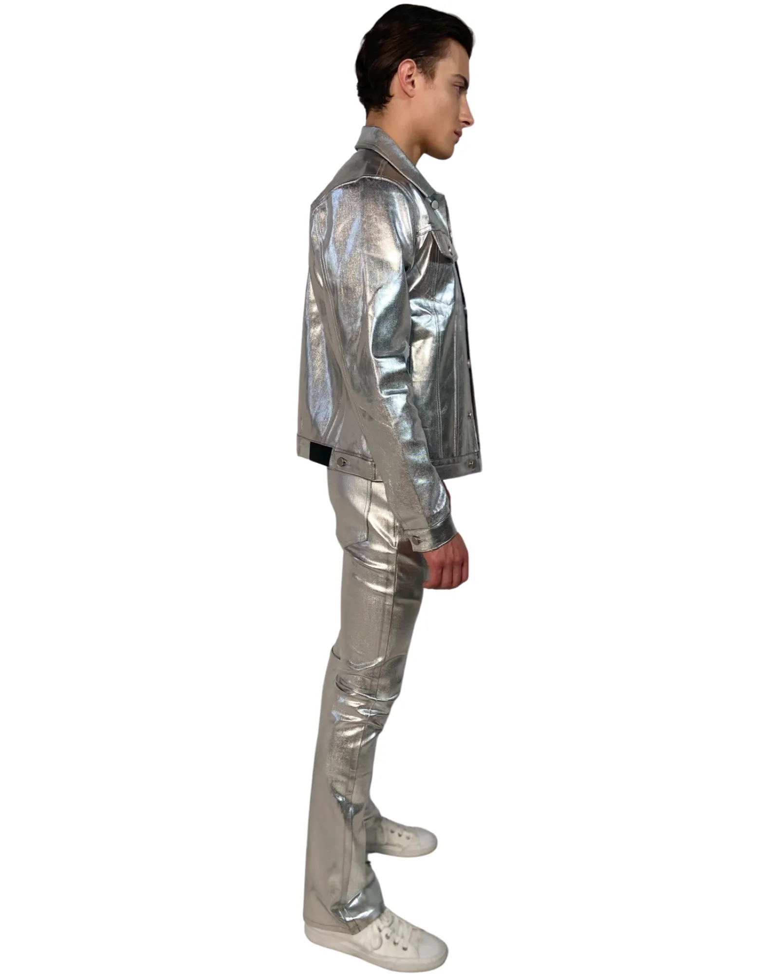 Honoré Metallic Denim Jeans