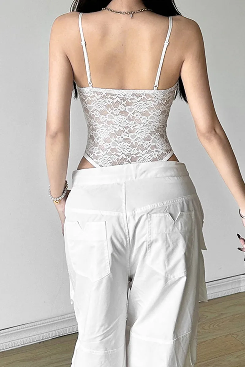 HTT1187 Intricate Lace Corset Top