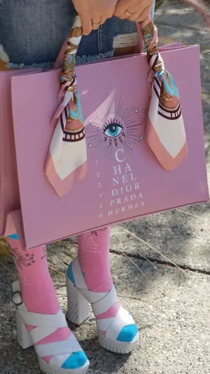 I See No Evil Eye Chart Handbag