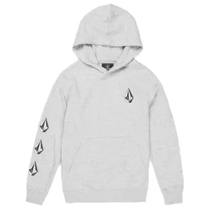 Iconic Stone Hooded Heather Grey Kids