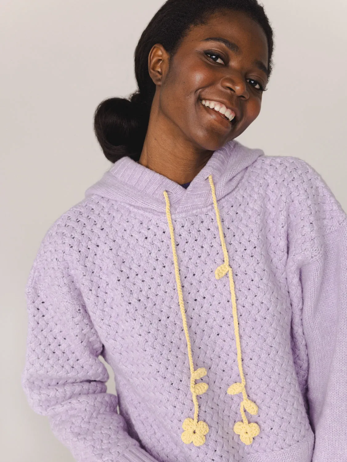 Žilvinas: Lilac Merino Wool Hoodie